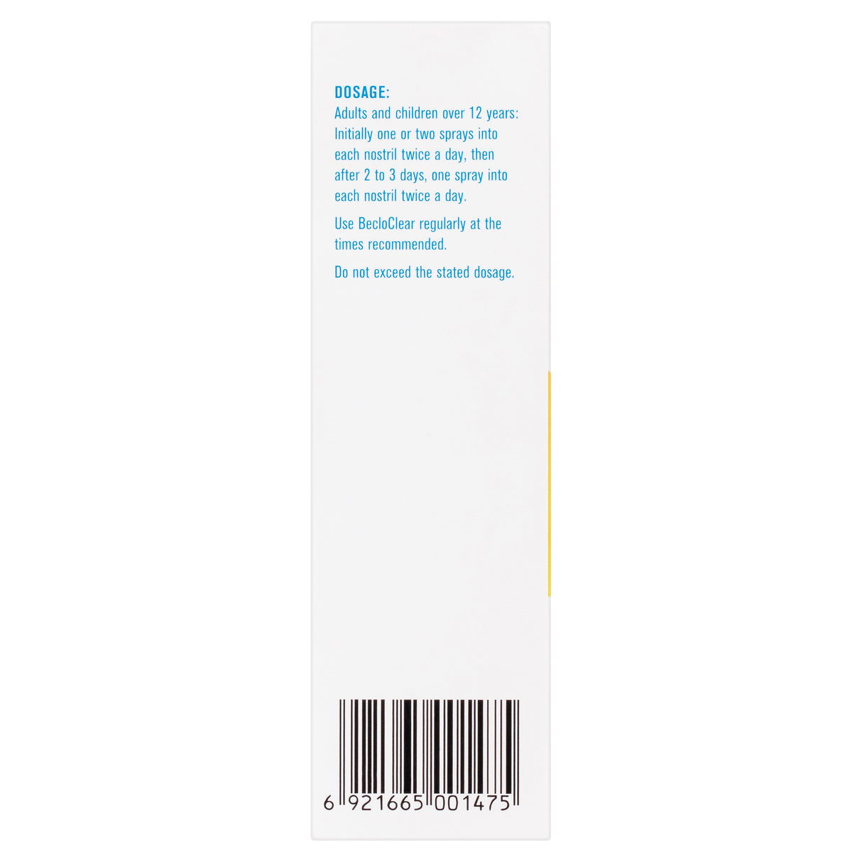 BecloClear® Nasal Spray Solution 200 Sprays
