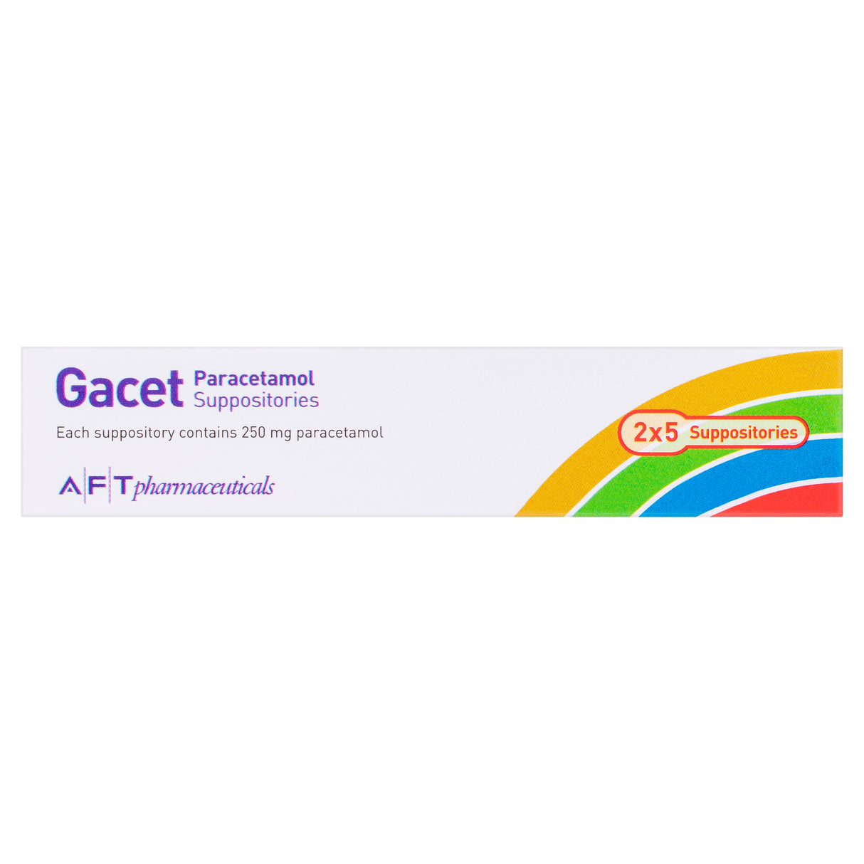 Gacet® Paracetamol 250mg Suppositories 10 Pack