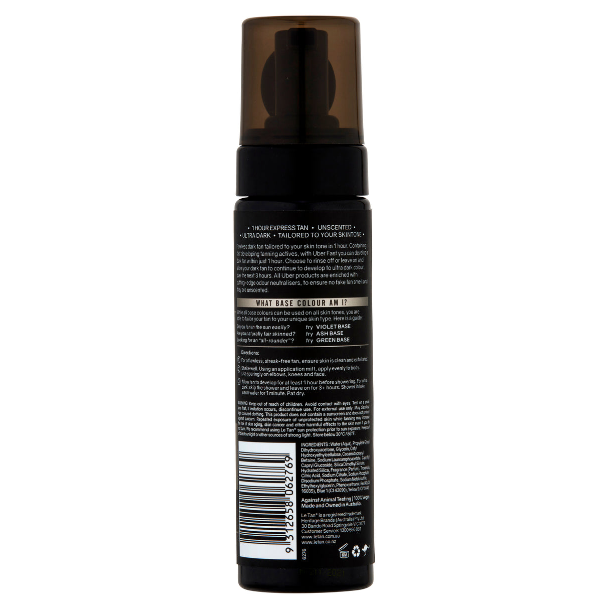 LE TAN Uber Dark Fast Ash 200ml