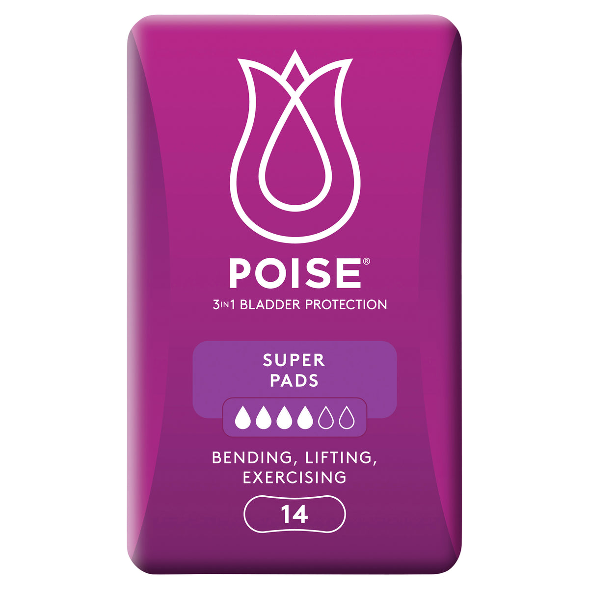 Poise Pads For Bladder Leaks Super 14 Pack