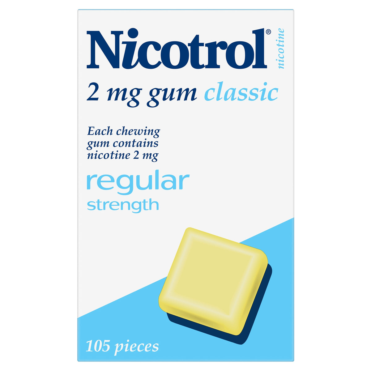 Nicotrol Gum Classic 2mg 105 peices