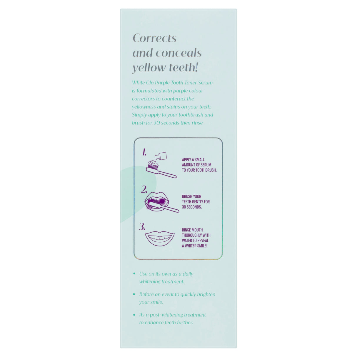 White Glo Purple Tooth Toner Serum