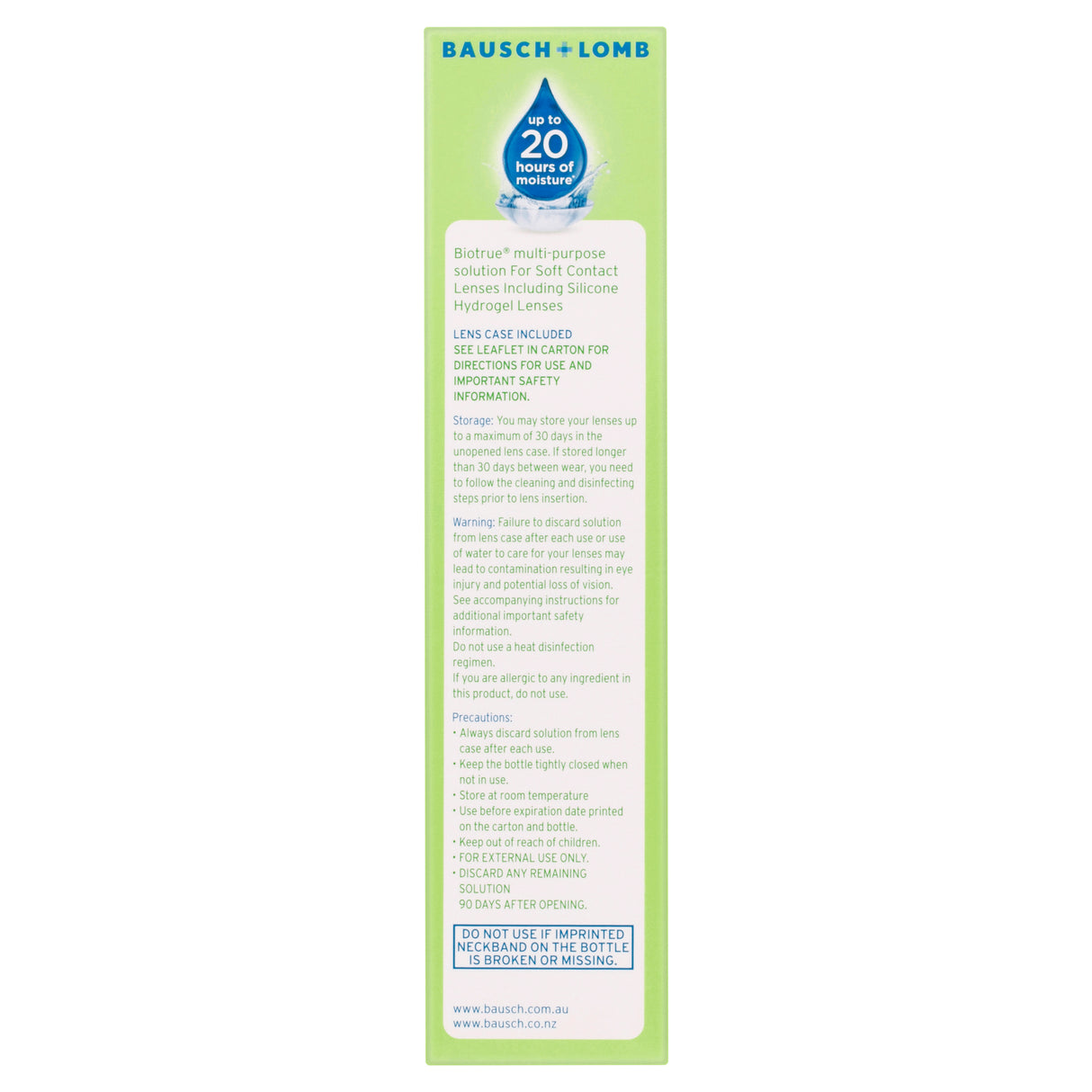 Bausch & Lomb Biotrue Multi-Purpose Solution Travel Size 60ml (Soft Lenses)