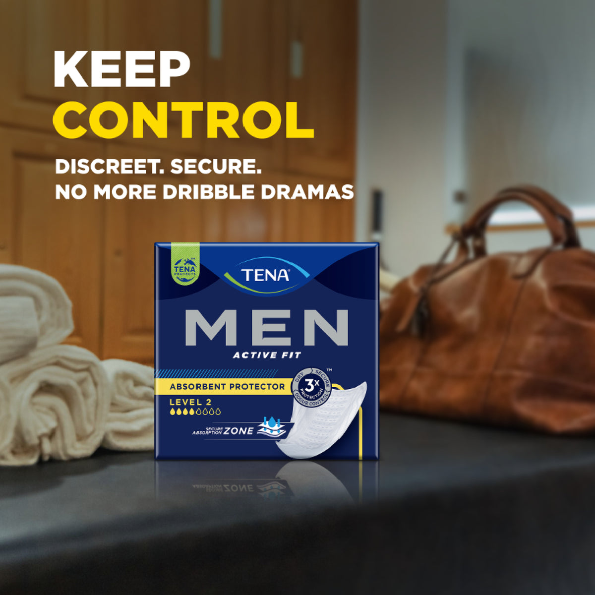 Tena Men Active Fit Absorbent Protector Level 2 Medium 10 Pack