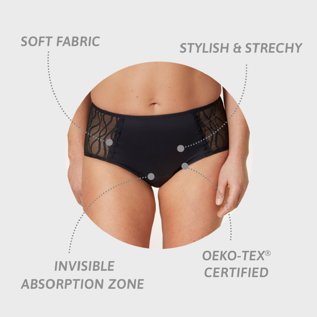 Tena Washable Absorbent Underwear 12-14