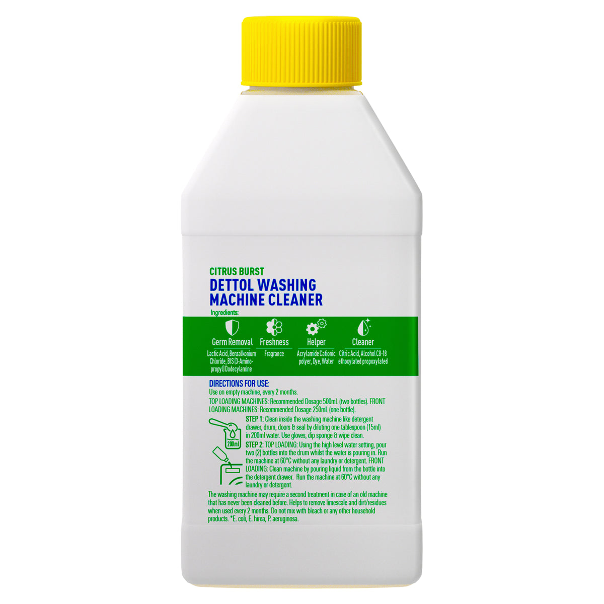 Dettol Washing Machine Cleaner Citrus Burst 250ml