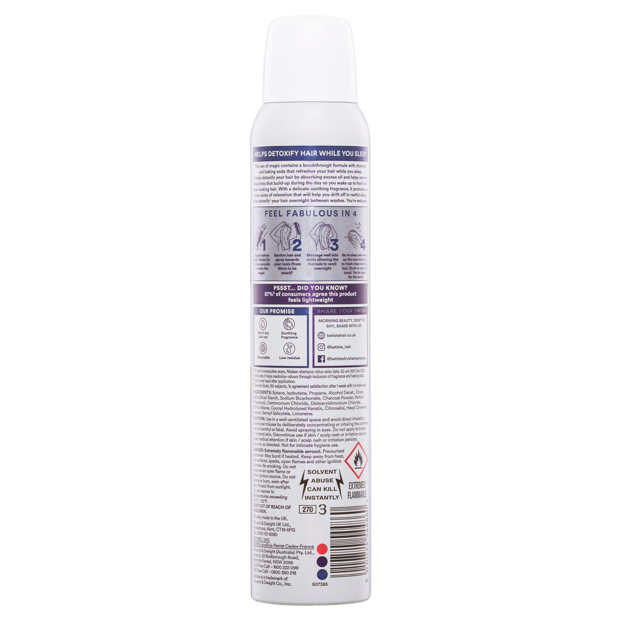 BATISTE Overnight Deep Cleanse 200ml