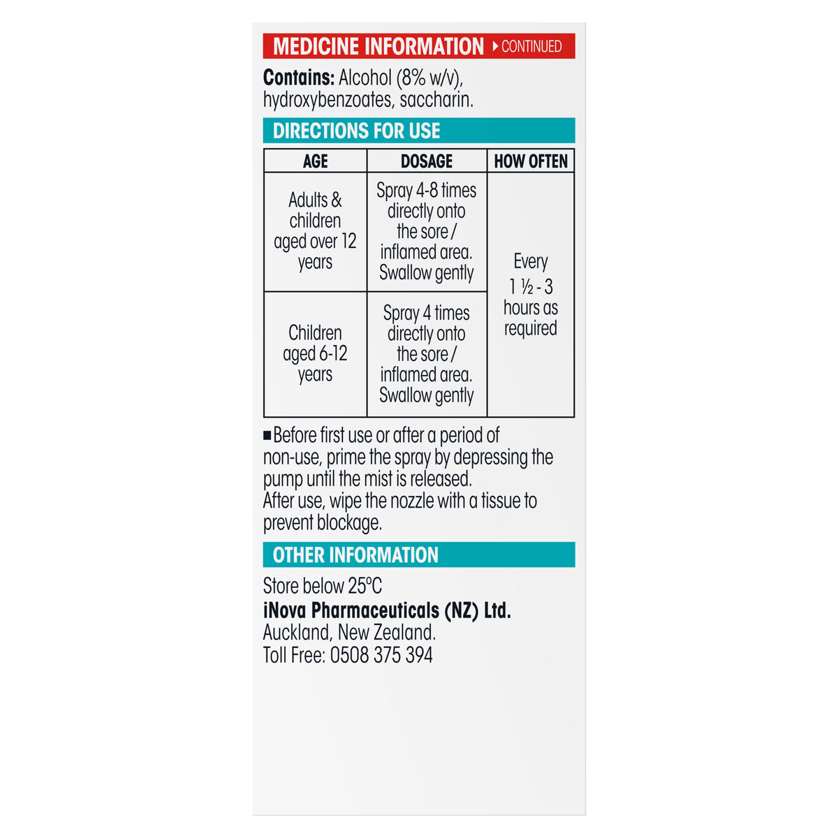DIFFLAM Anti-Inflammatory Throat Spray 30ml