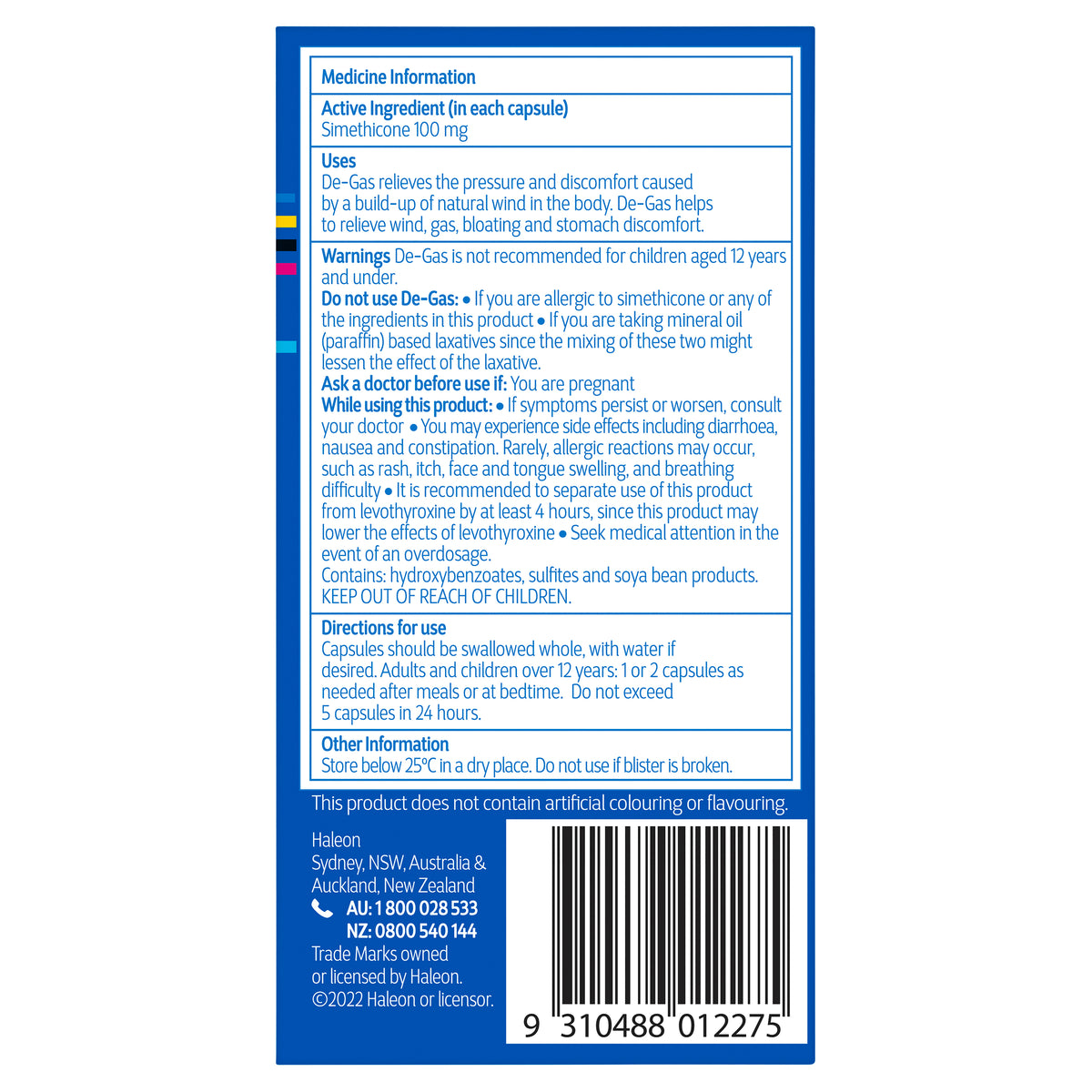 De-Gas Capsules 48 Pack