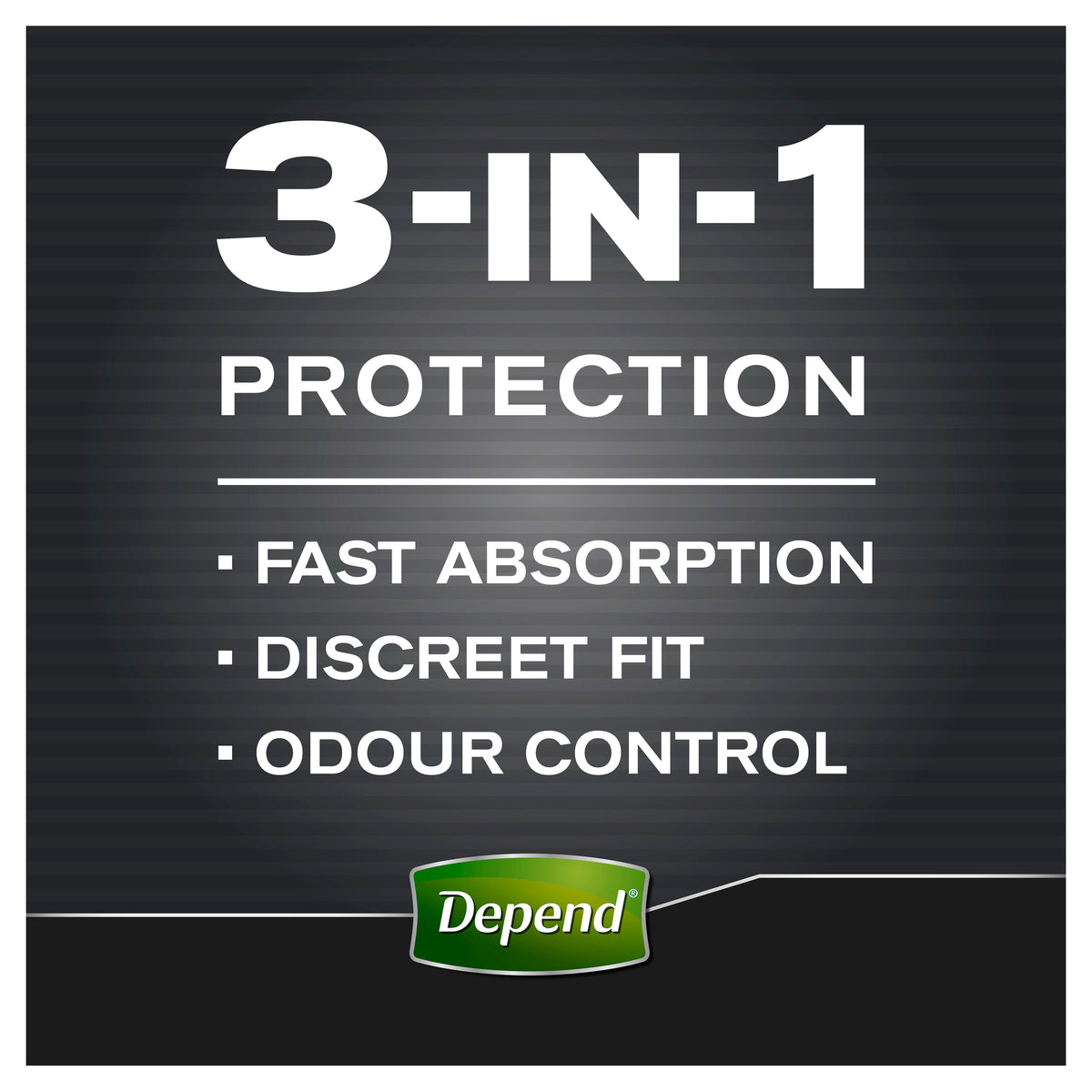 Depend Real Fit Incontinence Underwear Men Large 8 Pack