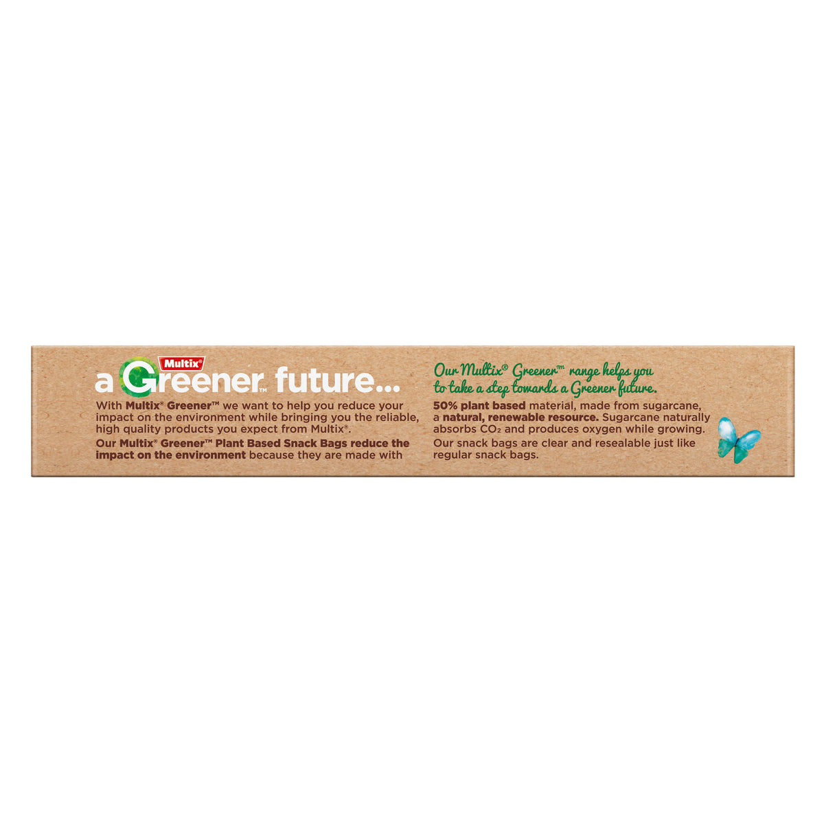 Multix Greener Plant Based Snack Bags 35 Pack