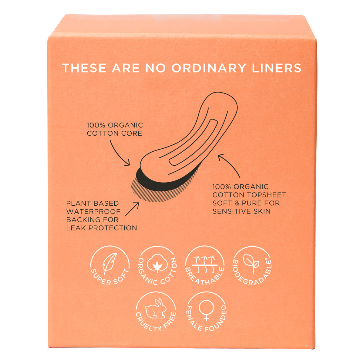 TOM Organic Ultra Thin Liners with Organic Cotton 26 Pack
