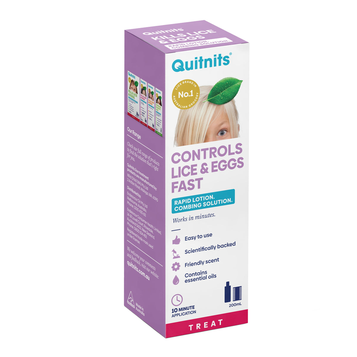 Quitnits Rapid 10 Minute Lotion 200ml