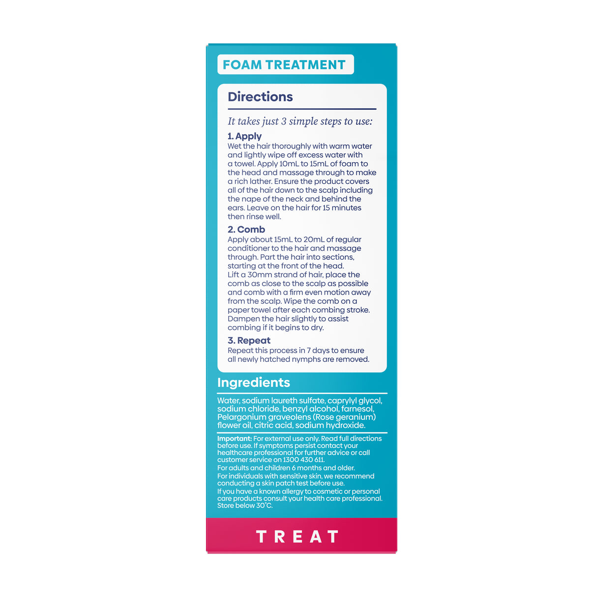 Quitnits Head & Body Lice Foam 125ml