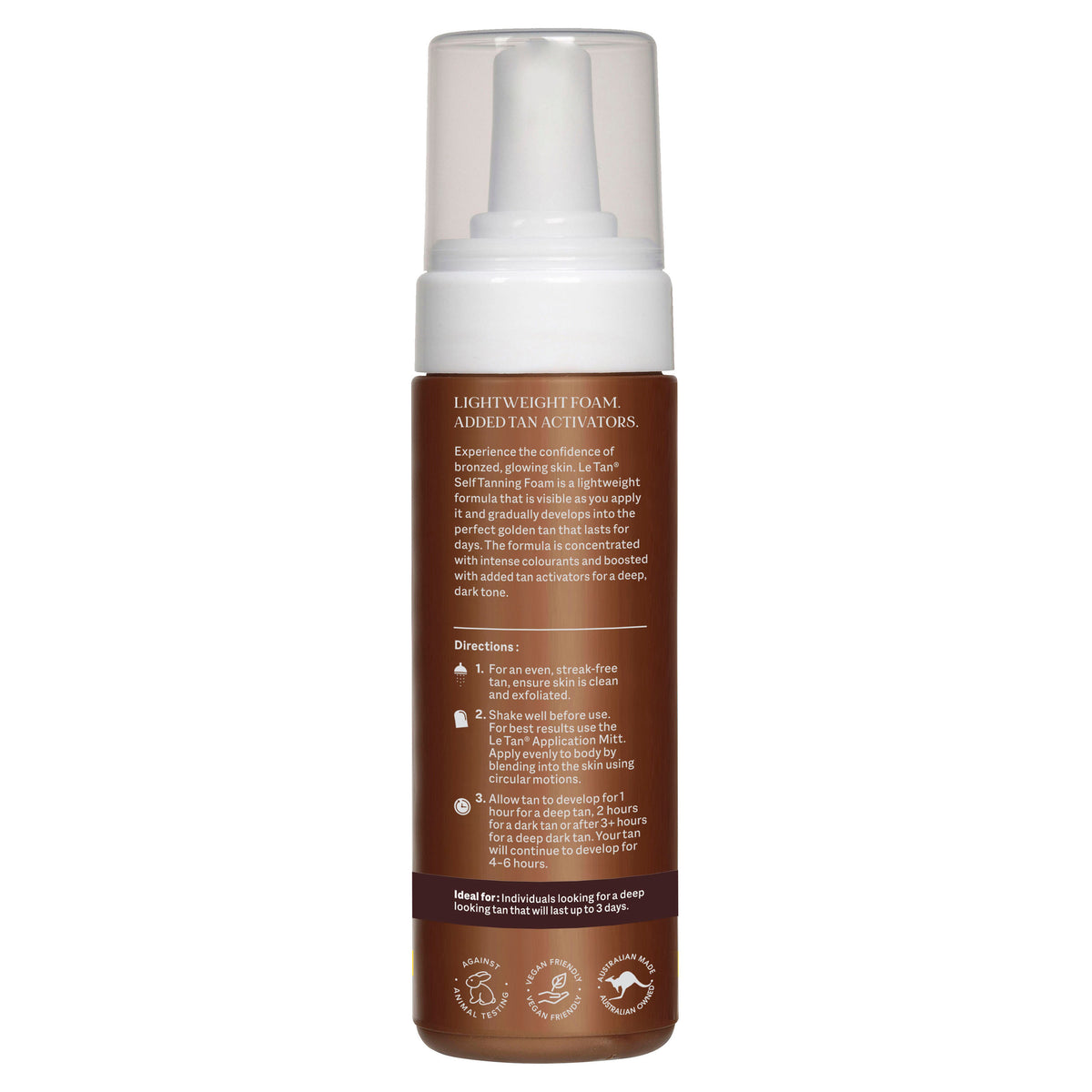 Le Tan Classic Self Tanning Foam Ultra Dark 180ml