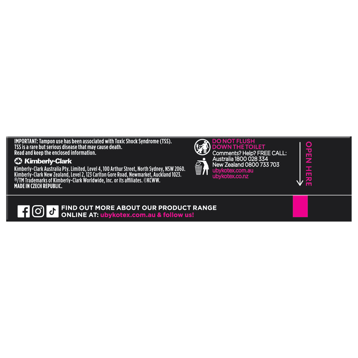 U by Kotex Tampons Super 16 Pack