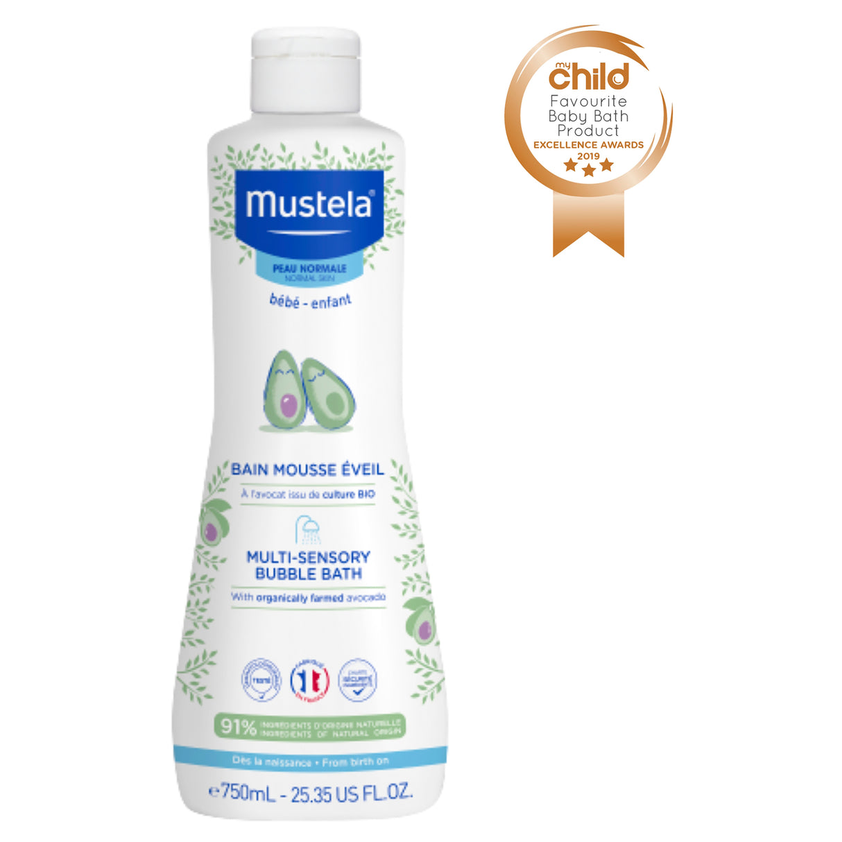MUSTELA M/Sensory Bubble Bath 750ml