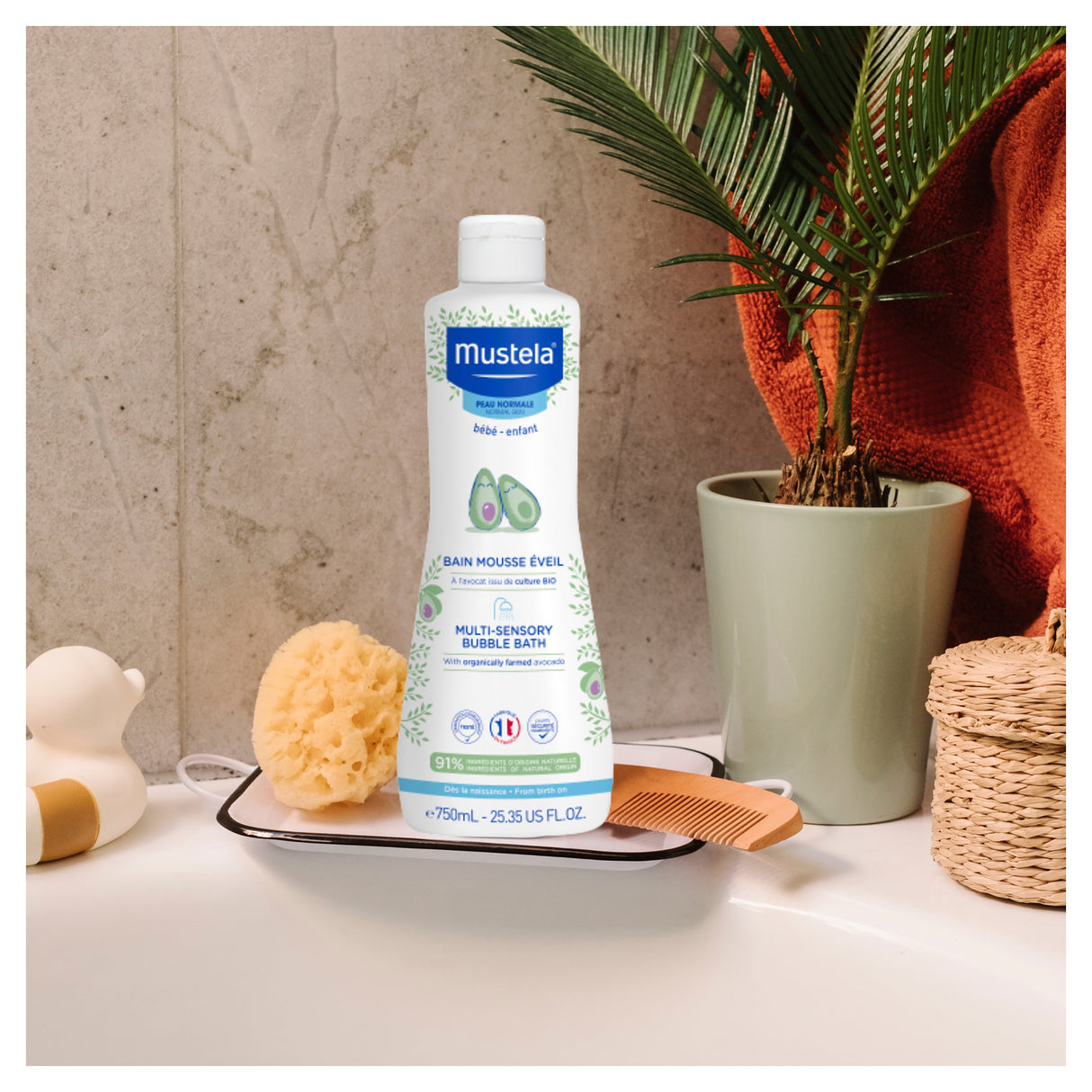 MUSTELA M/Sensory Bubble Bath 750ml