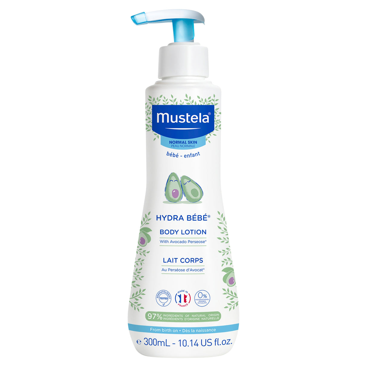 Mustela Hydra Bebe Body Lotion 300 mL with Avocado Oil
