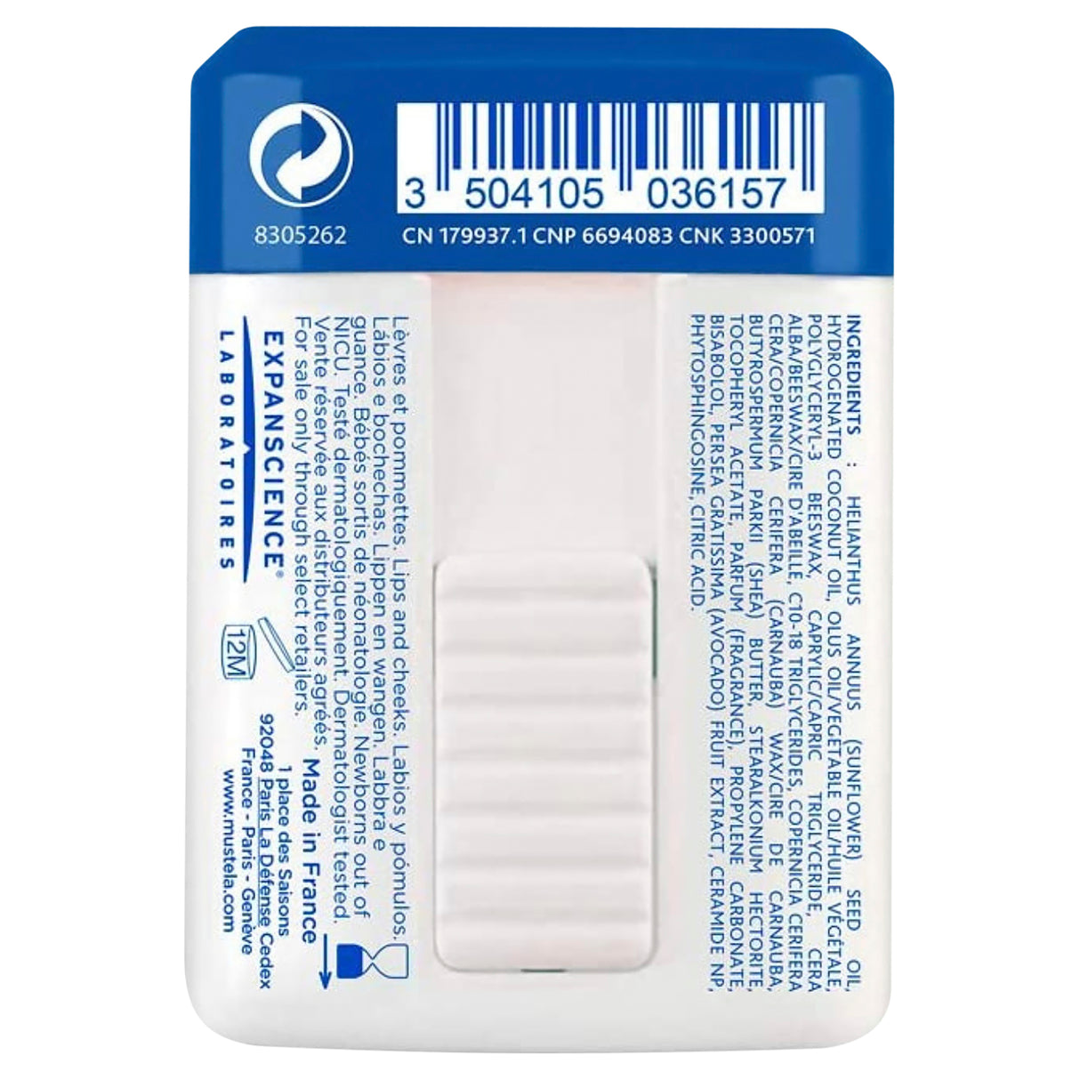 MUSTELA Nourishing/Hydra Stick 10g