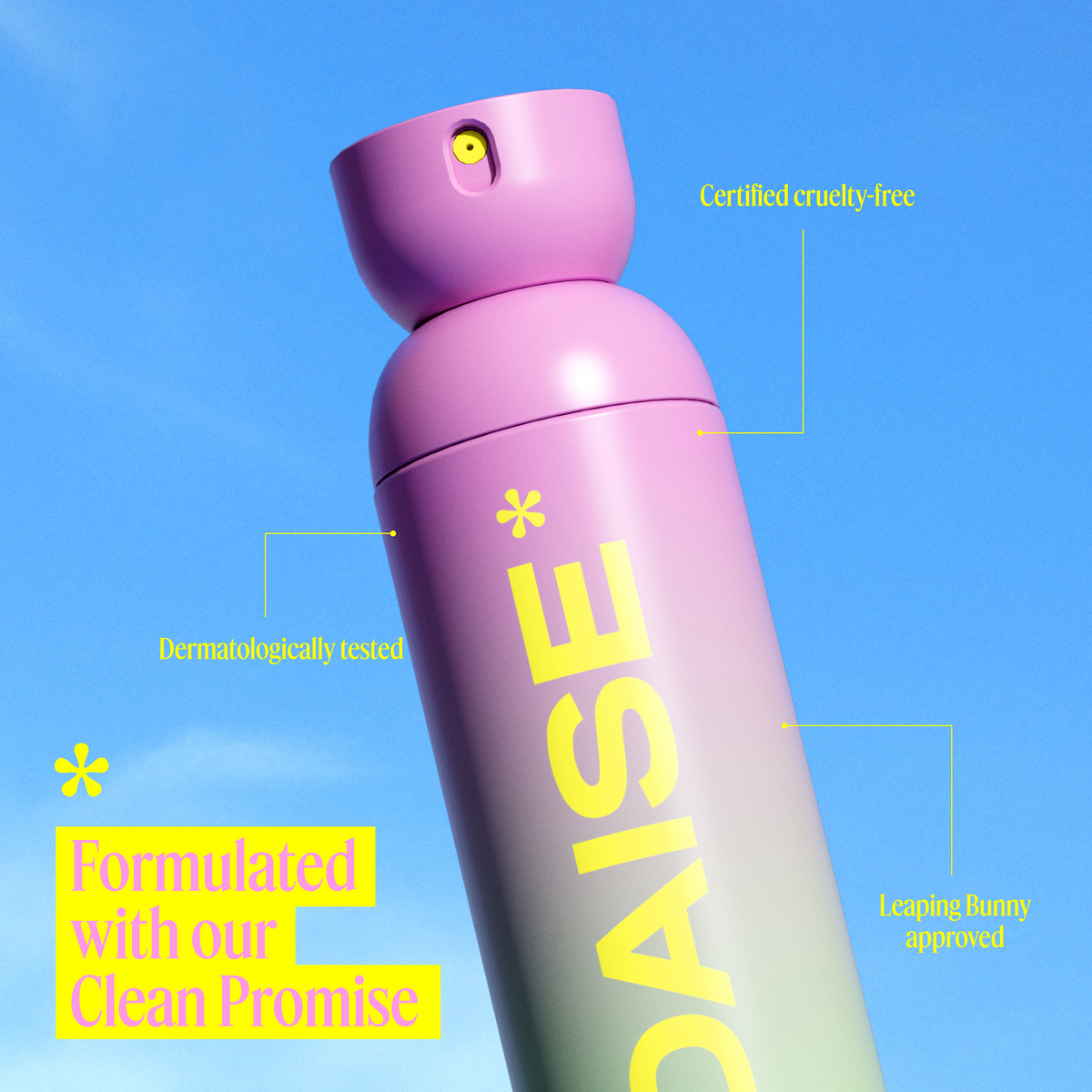 DAISE Hello Daise All Body Spray & Deodorant in Raspberry & Mint, 3.5 oz/120 mL