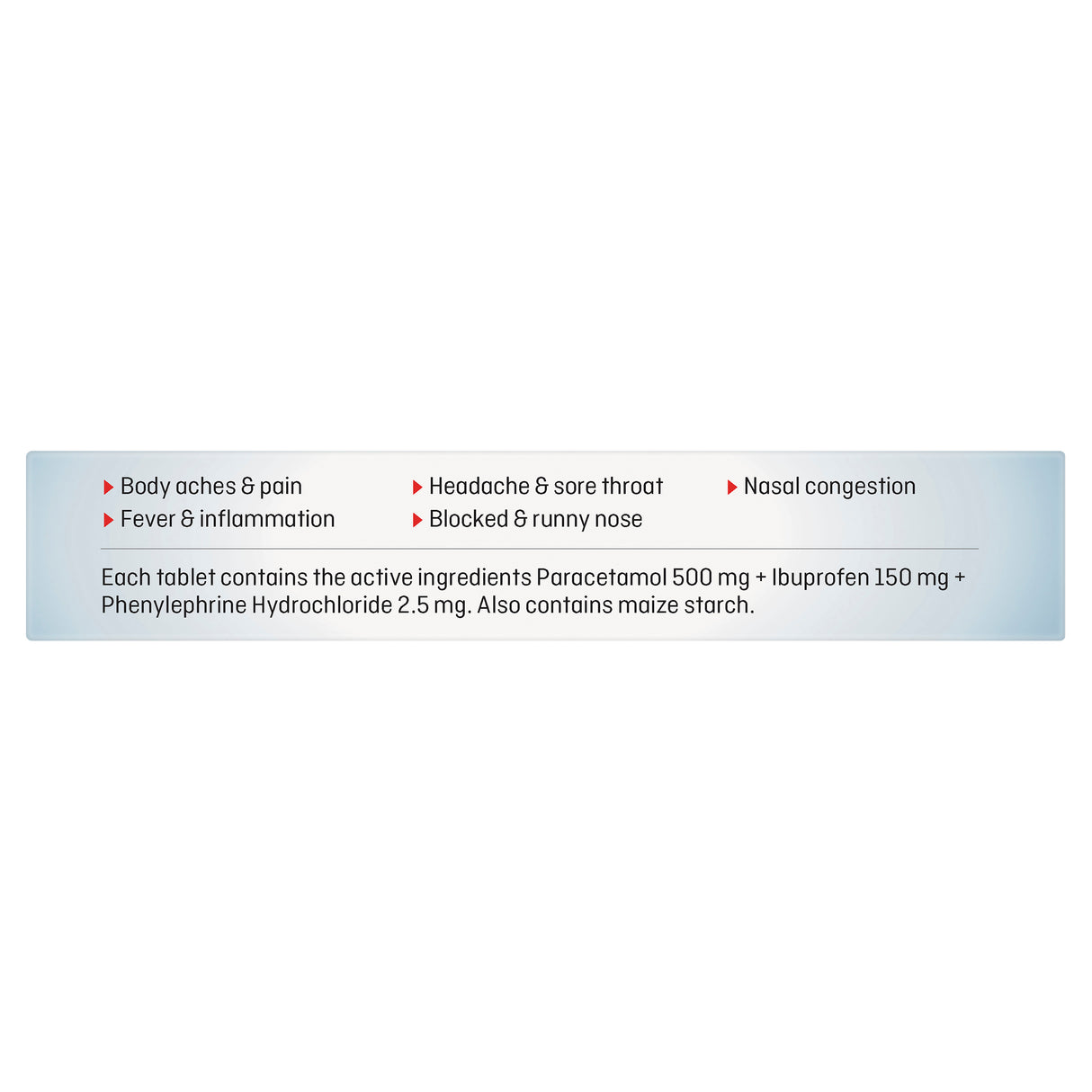 Maxigesic® PE Triple Action Cold, Flu & Sinus Relief 30 Tablets