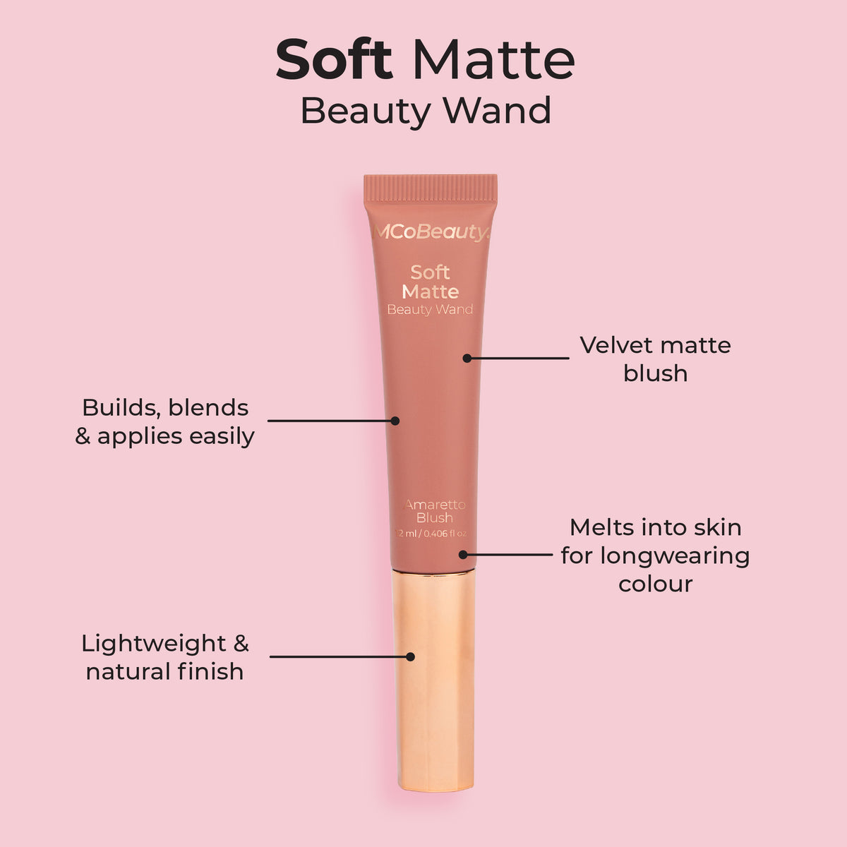 MCo MCW411 SM Bty Wand Amaretto Blsh