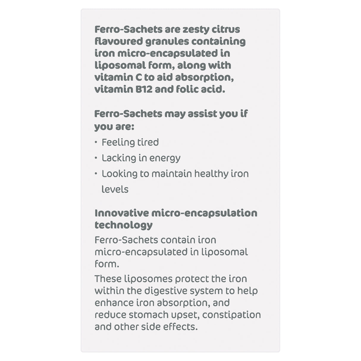 Ferro Sachets Liposomal Iron Granules 28s