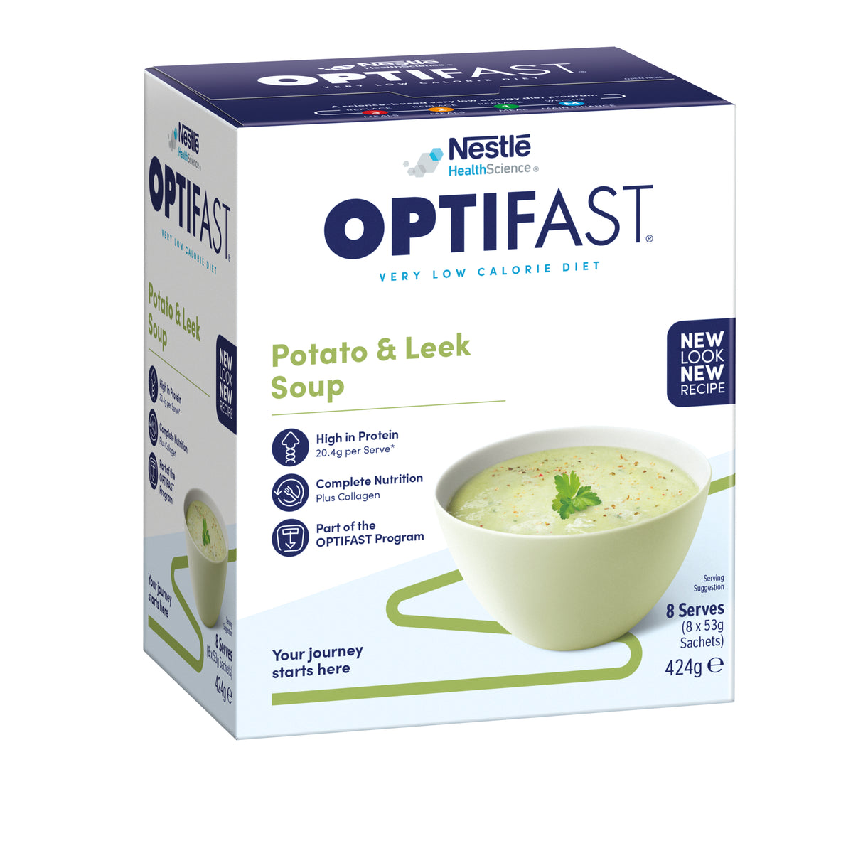 OPTIFAST Potato & Leek Soup 8 x 53g
