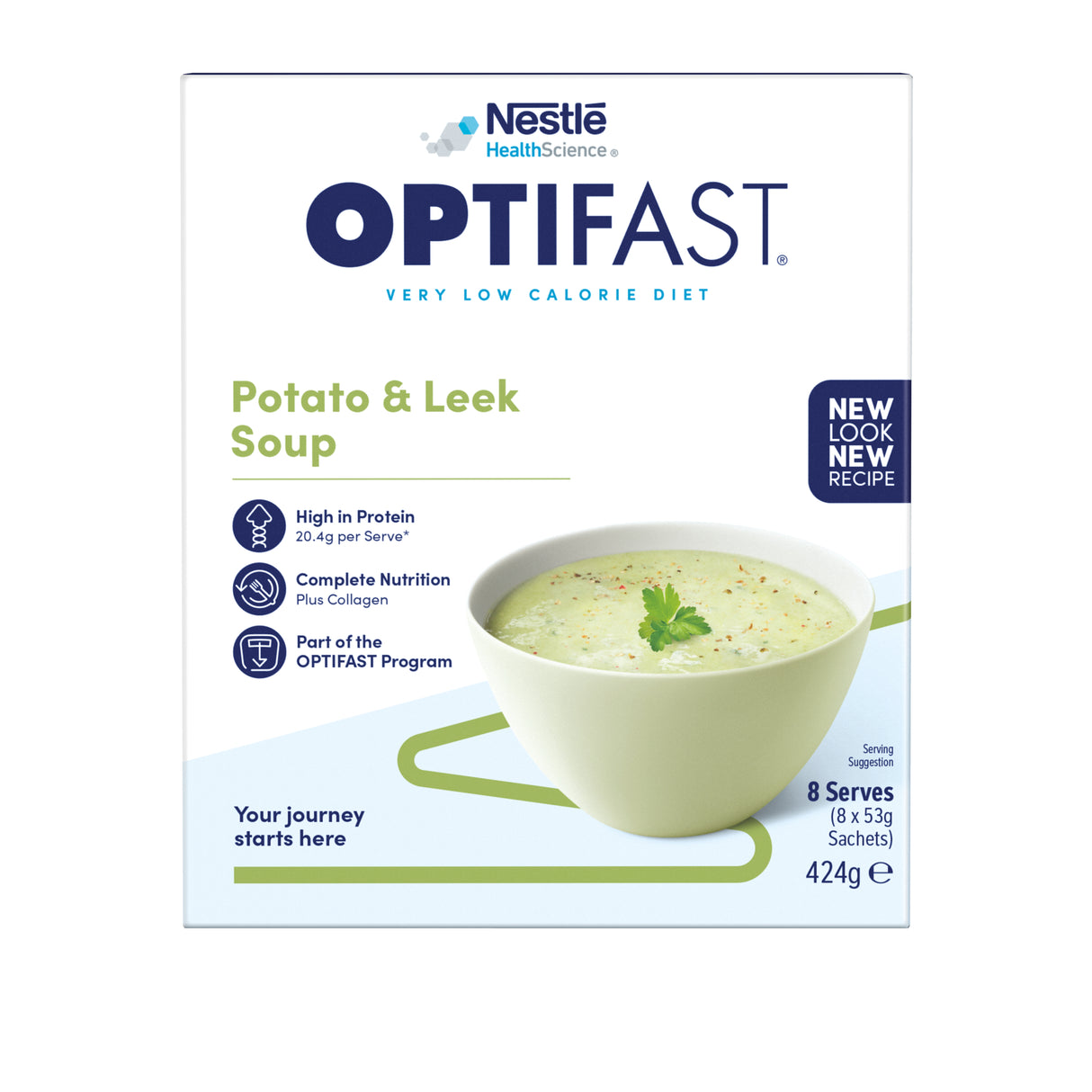 OPTIFAST Potato & Leek Soup 8 x 53g