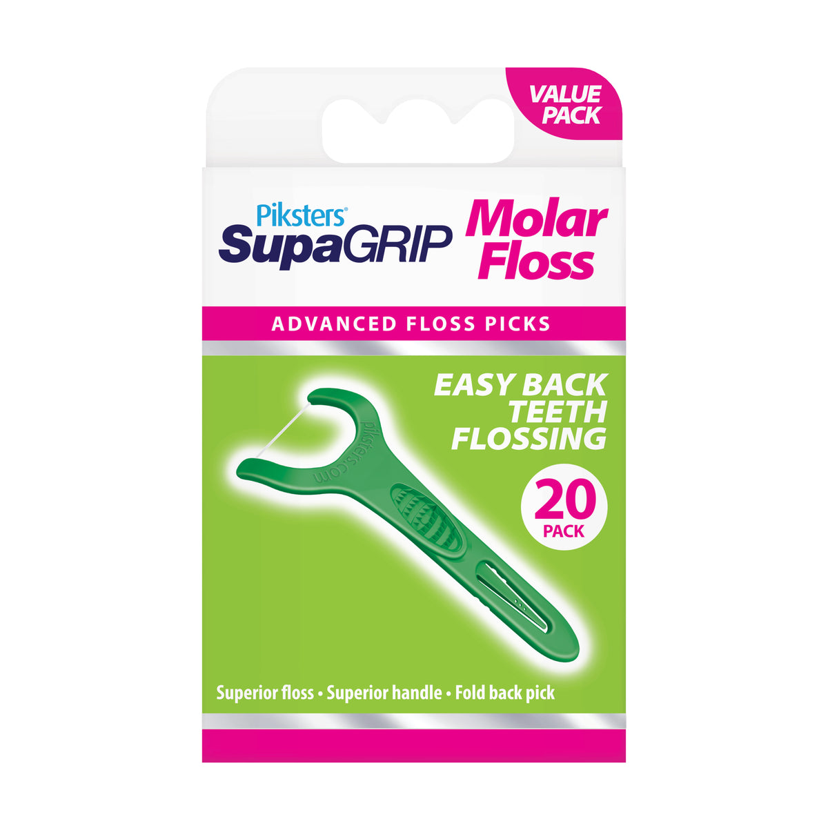 PIKSTERS Supagrip F/Picks Molar 20pk