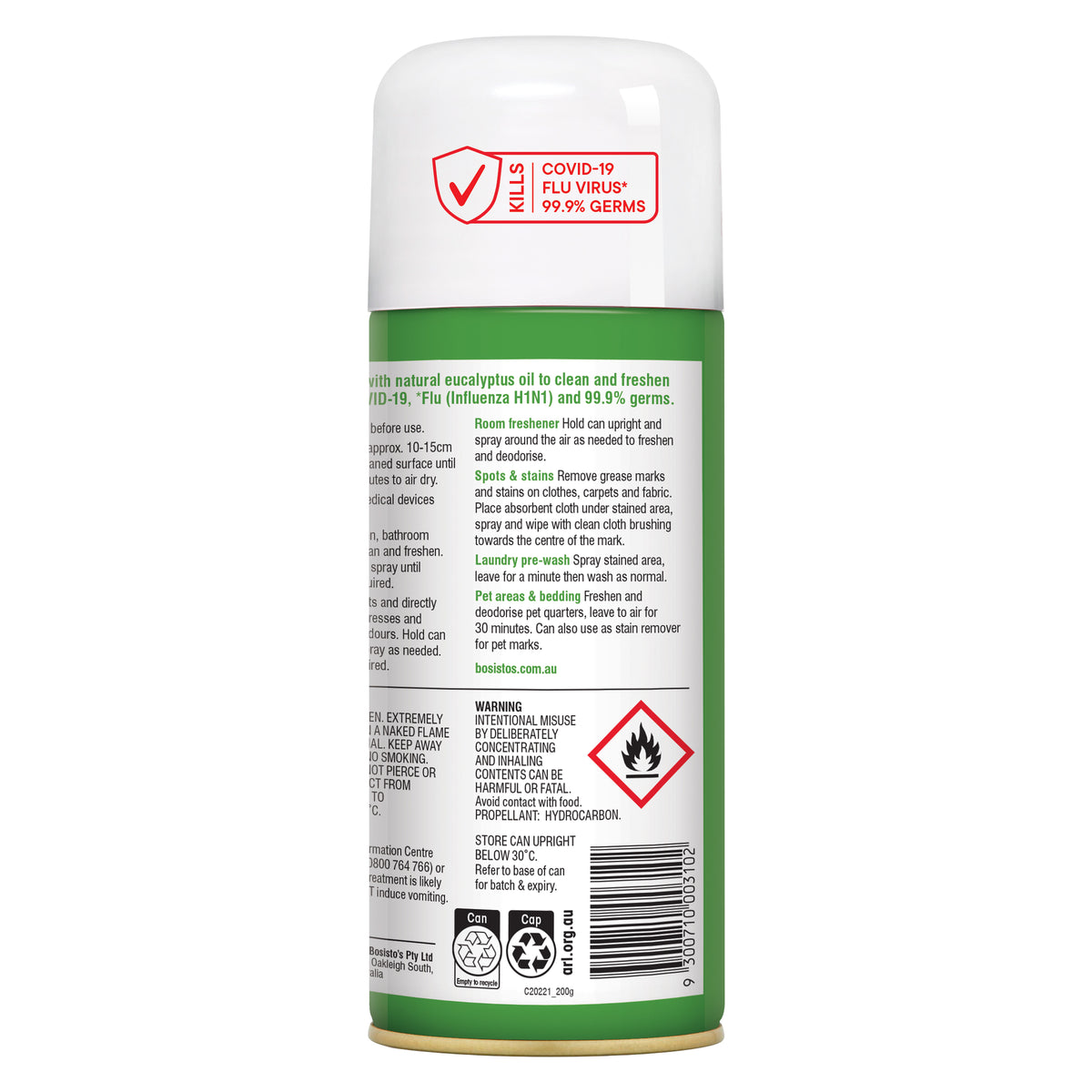 Bosisto's Eucalyptus Spray 200g