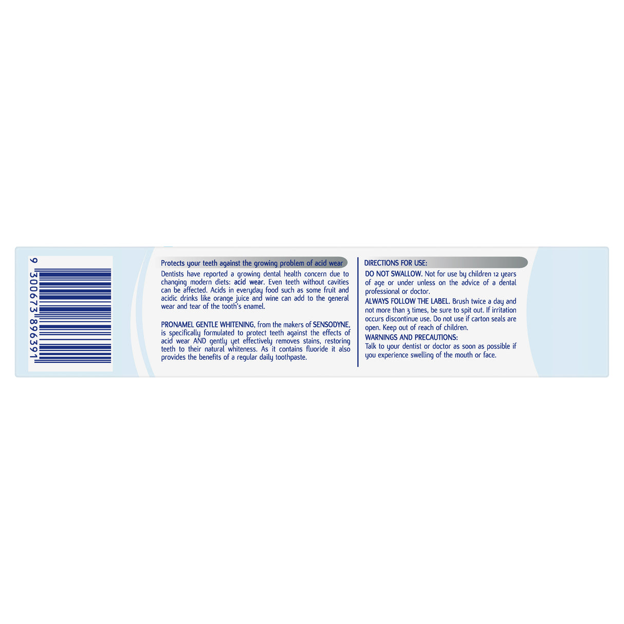 Pronamel Gentle Whitening Enamel Toothpaste 110g