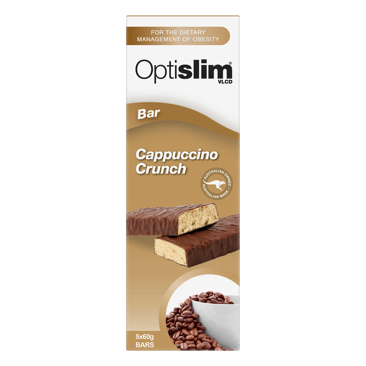 Optislim VLCD CappCrnch Bar 60g 5pk