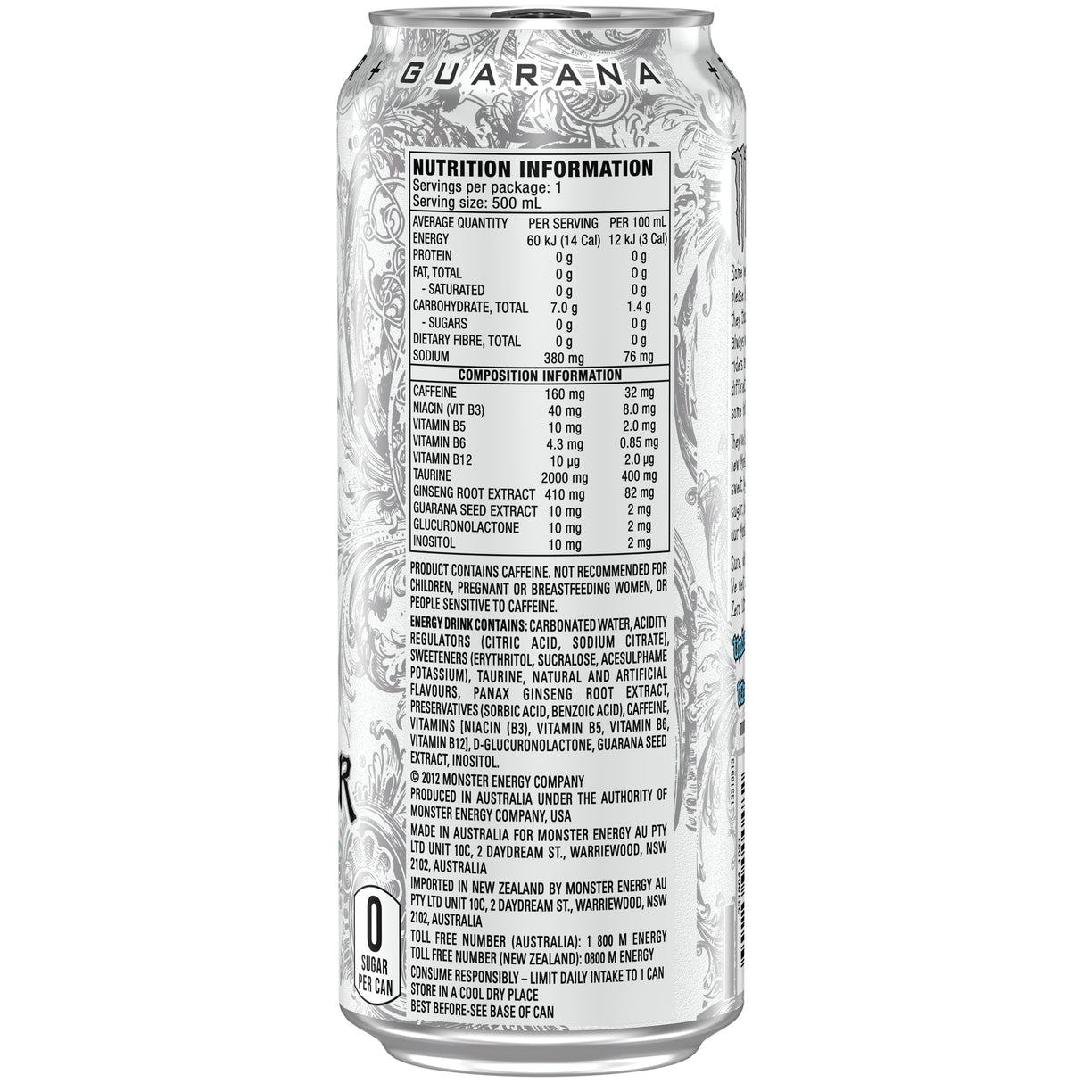 Monster Energy Drink Zero Ultra 500ml