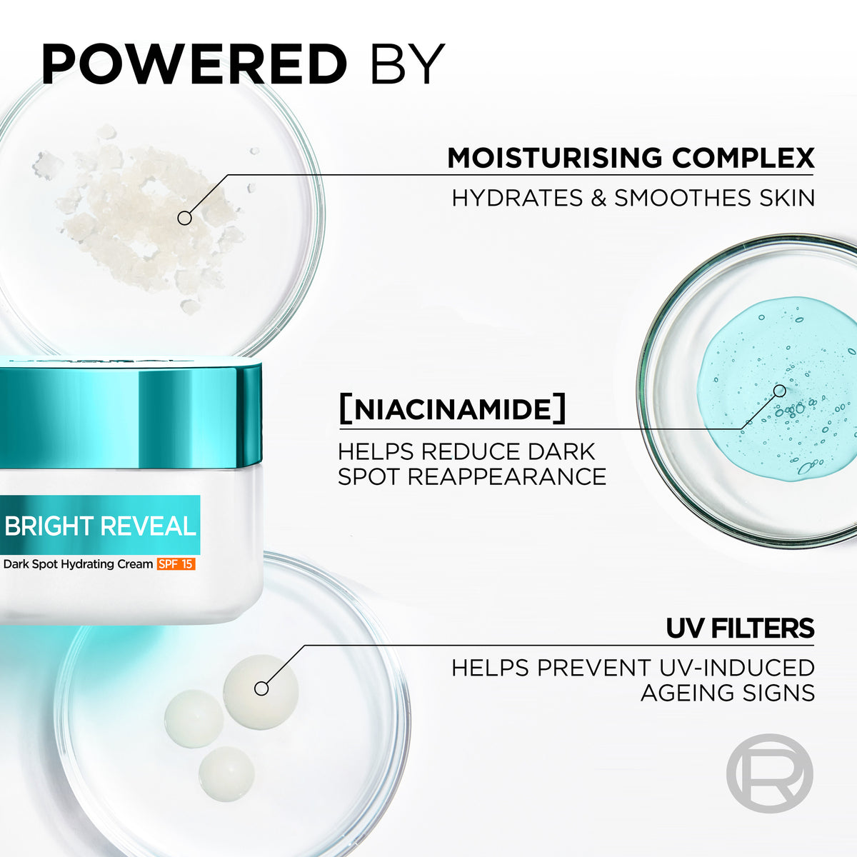 L'Oreal Bright Reveal Niacinamide Day Cream SPF15 30ml