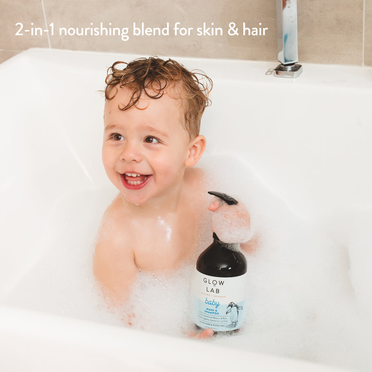 GLOW LAB Baby Wash & Shampoo 400ml