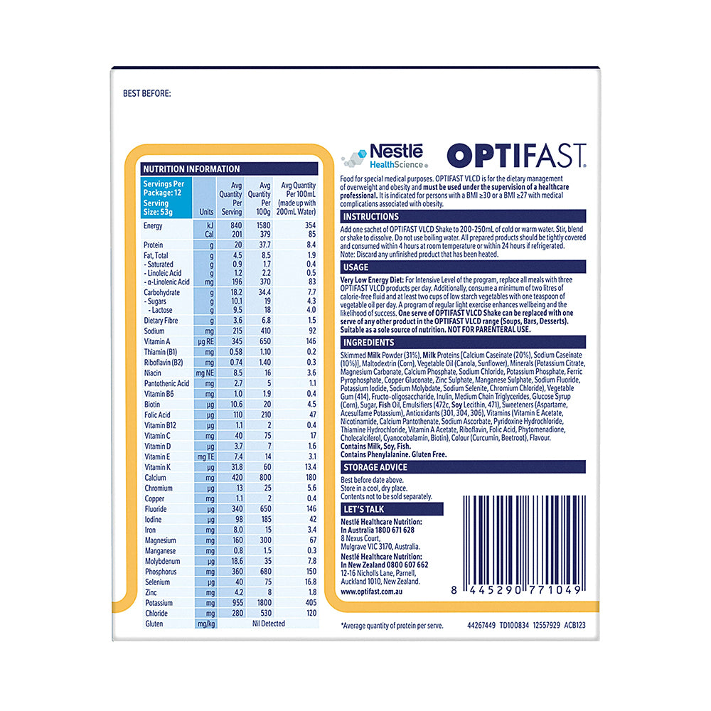 OPTIFAST VLCD Shake Banana 12x53g