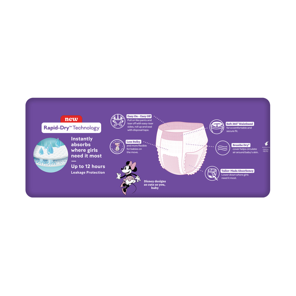 Huggies Ultra Dry Nappy Pants Girl Size 6 (15kg & over) 28 Pack