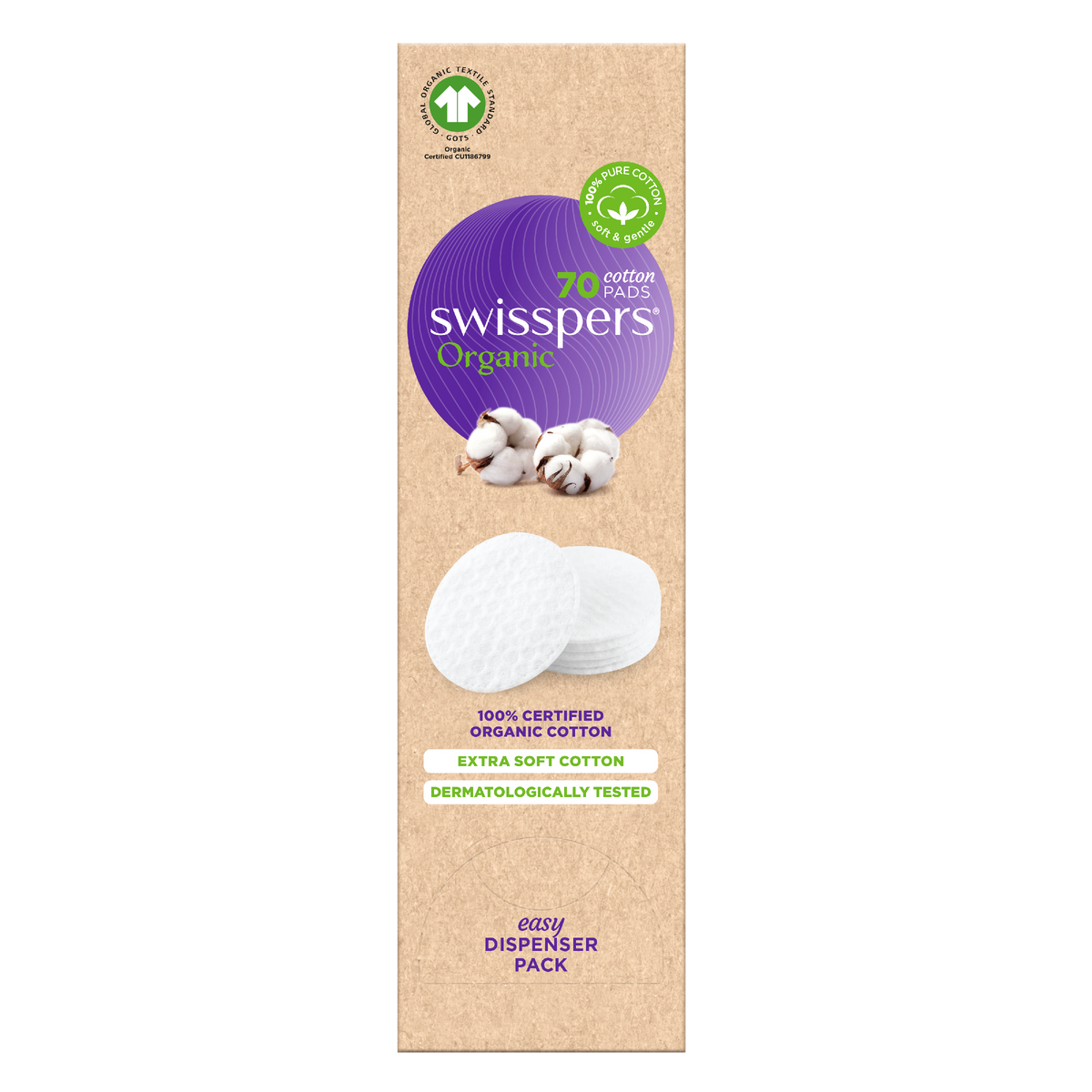 SWISSPERS Organic Cotton Pads 70's