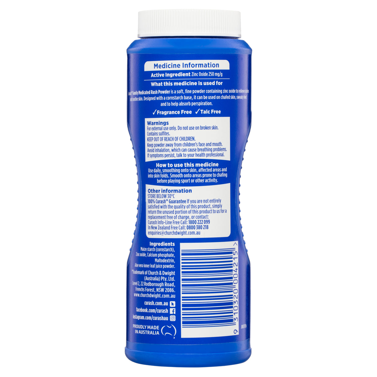 CURASH Family Medicated Rash Powder 100g
