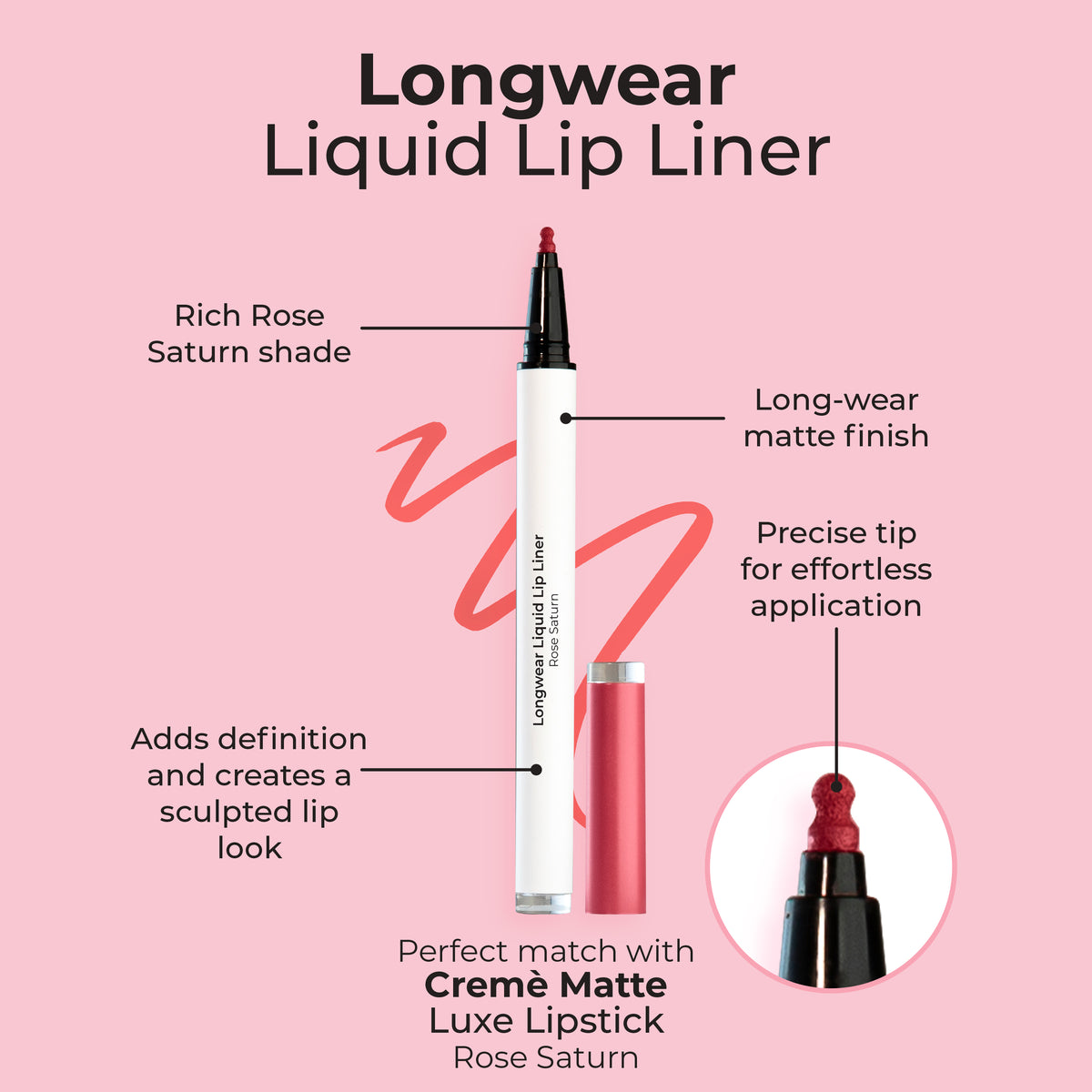 MCo MCW671 LW Liquid L/L Rose Saturn