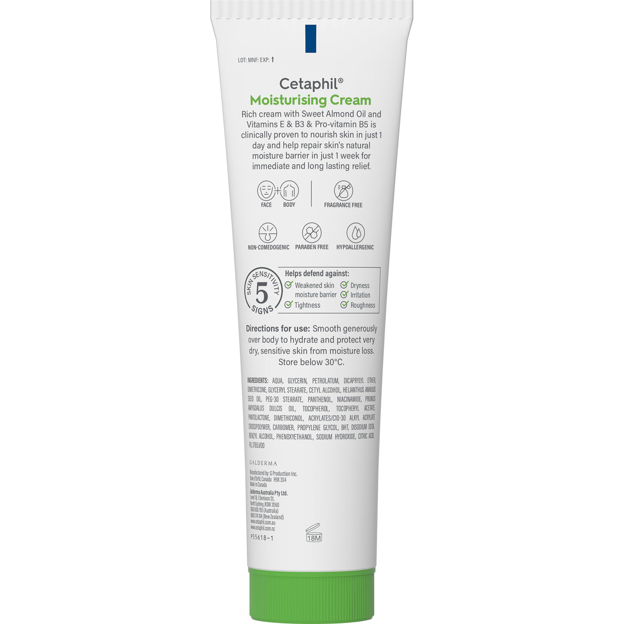 Cetaphil Moisturising Cream 100 g Rich Hydrating Moisturiser