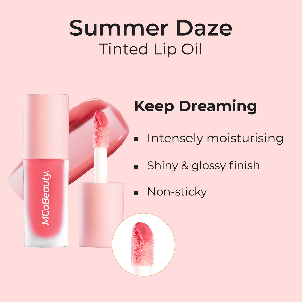 MCoBeauty Summer Daze Tinted Lip Oil Keep Dreaming