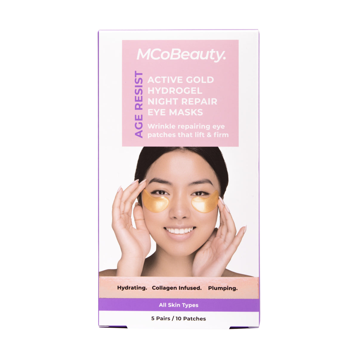 MCoBeauty Age Resist Hydrogel Night Repair Eye Masks 5 pack