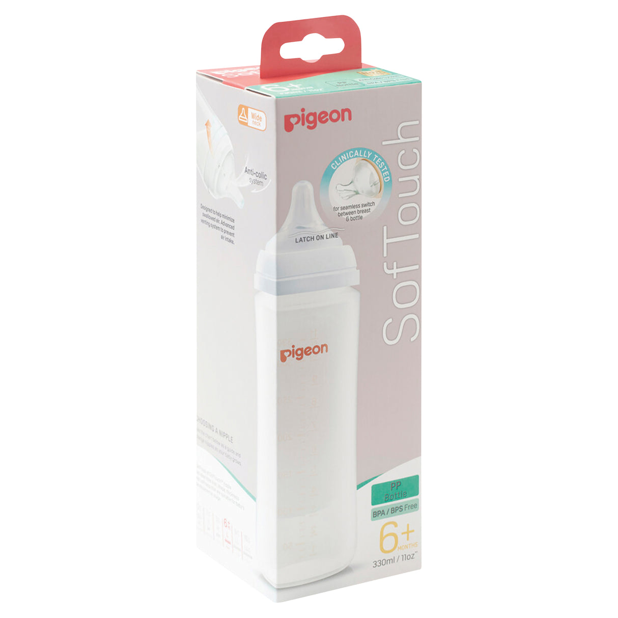 PIGEON SofTouch 3 Bottle PP 330ml