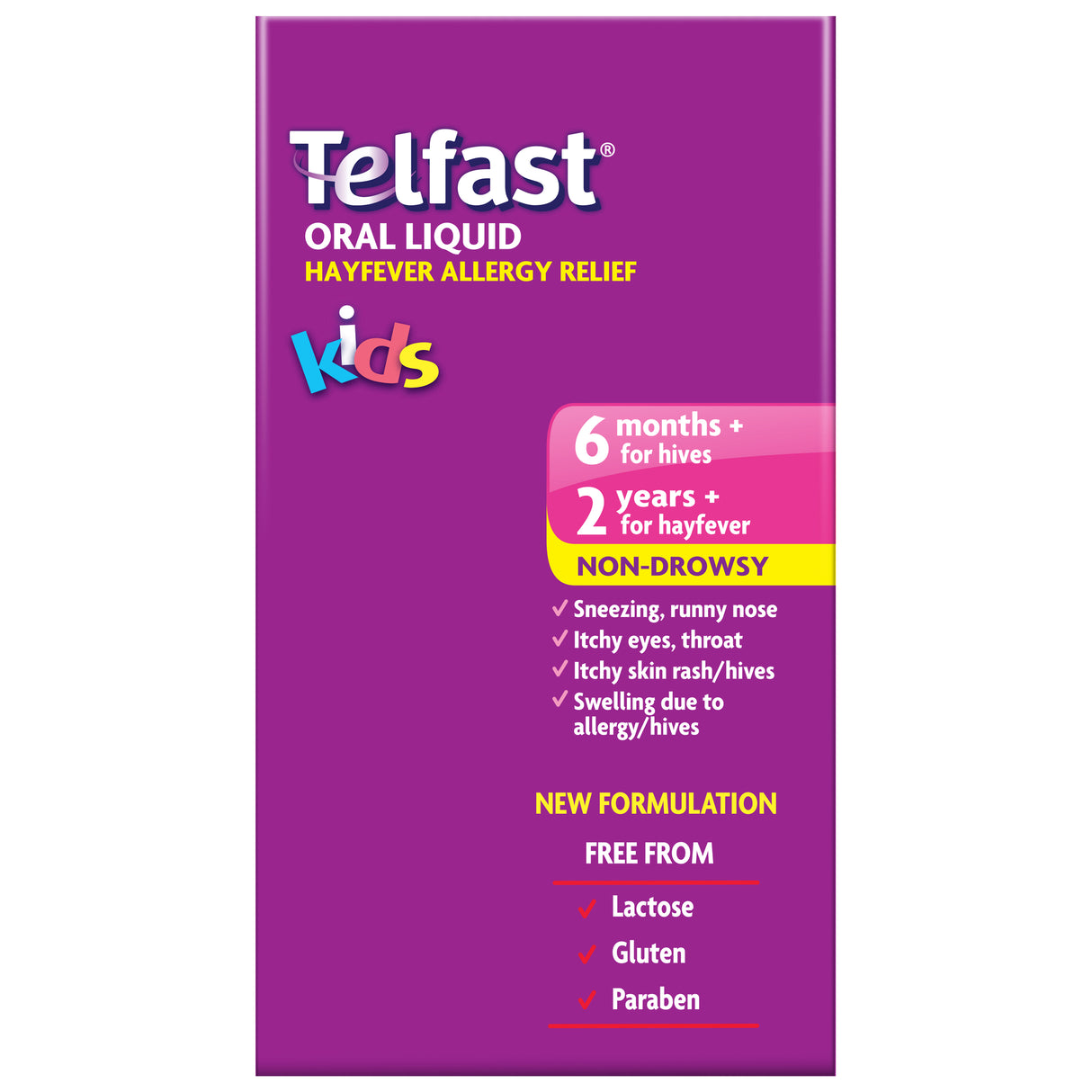 TELFAST Oral Liquid Kids Rasp 60ml