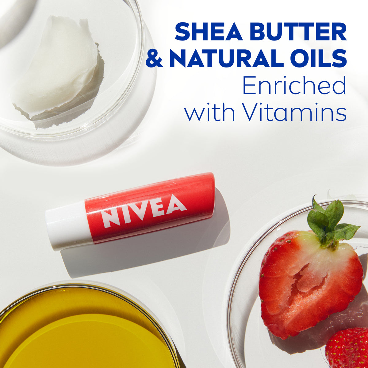 Nivea Lip Balm Strawberry 4.8g