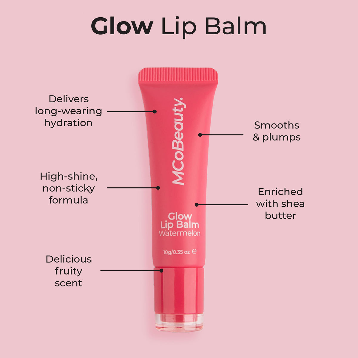 MCoBeauty Glow Lip Balm - Watermelon