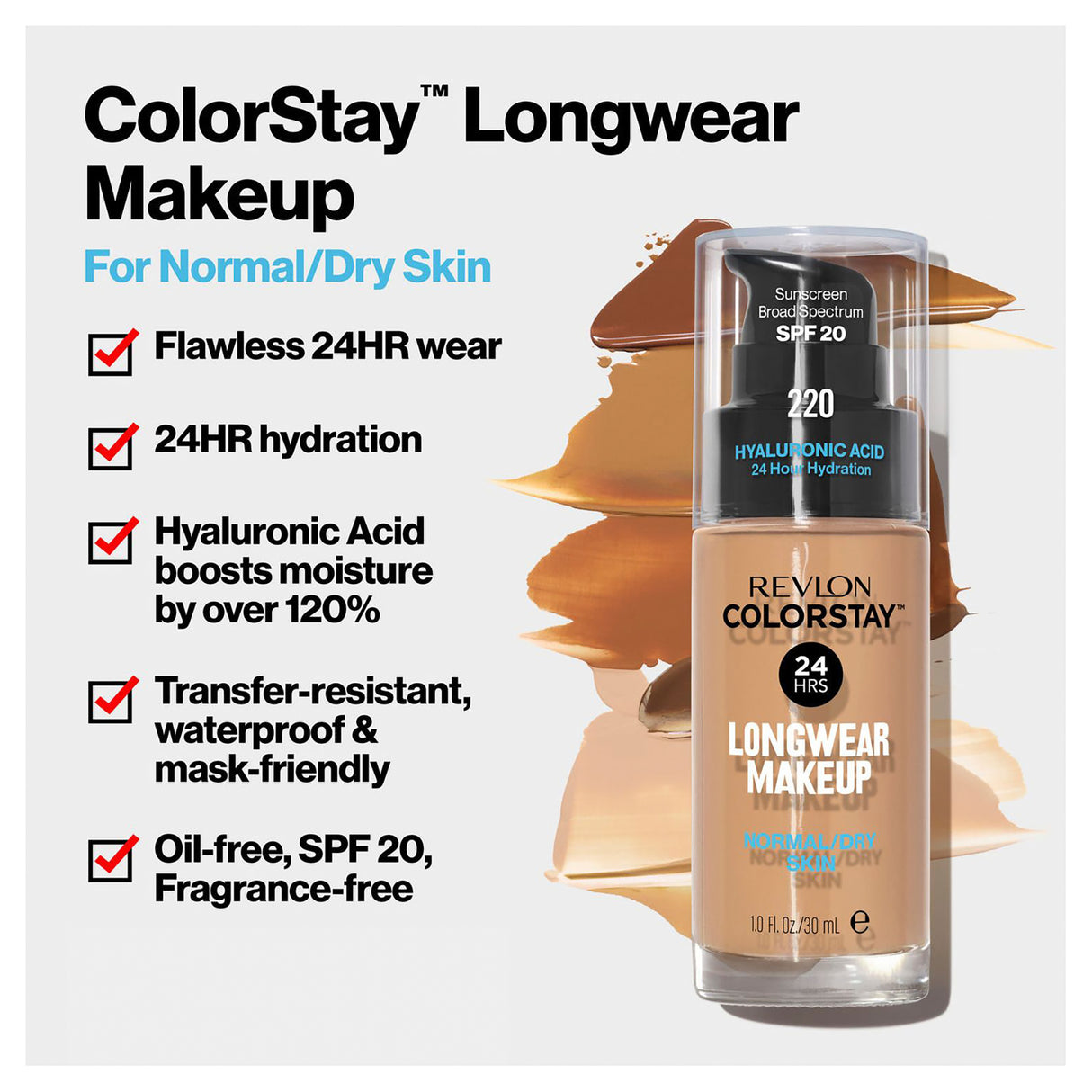 Revlon ColorStay Longwear Makeup Foundation Normal/Dry Skin - True Beige